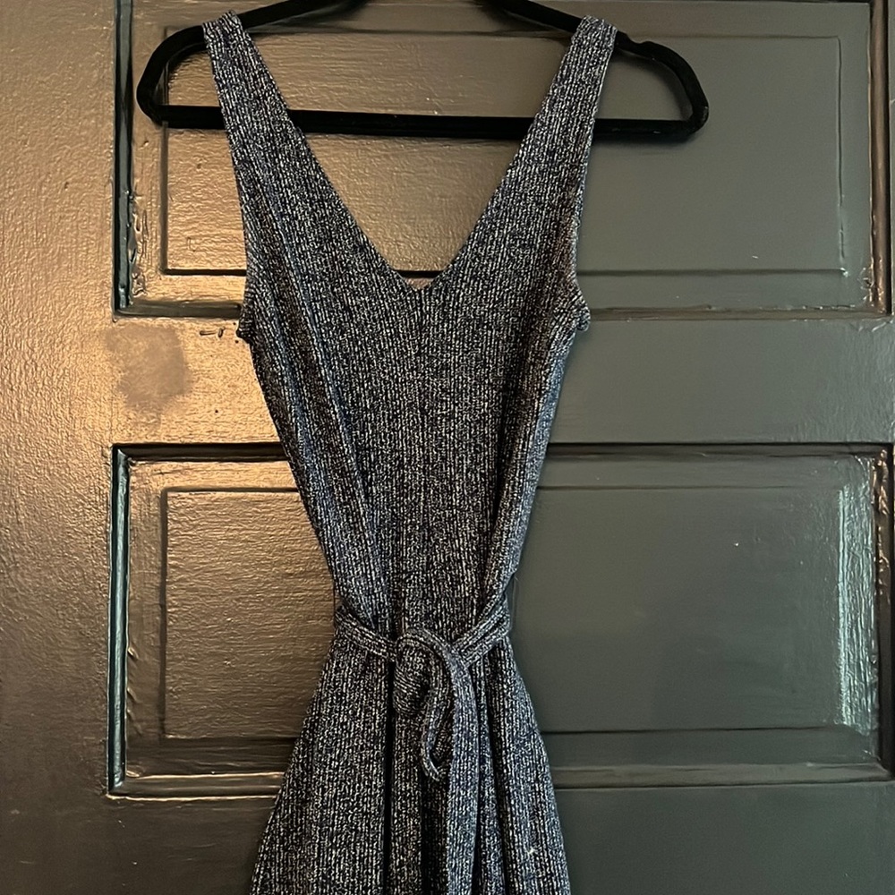 Gap knit jumpsuit with tie waste XS